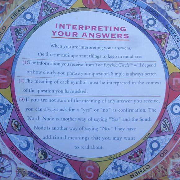Psychic Circle Magical Message Board Fireside Books Divination - Picture 11 of 16